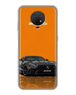 Чехол для Nokia G10 с картинкой «Оранжевый Mercedes AMG»