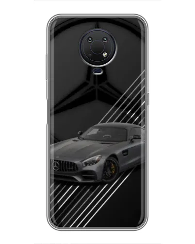 Чехол для Nokia G10 с картинкой «Mercedes AMG — графика» Чехол для Nokia G10 с картинкой «Mercedes AMG — графика»