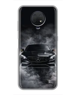 Чехол для Nokia G10 с картинкой «Mercedes в дыму»