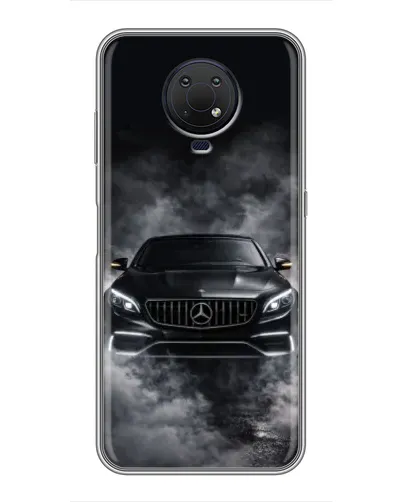 Чехол для Nokia G10 с картинкой «Mercedes в дыму» Чехол для Nokia G10 с картинкой «Mercedes в дыму»