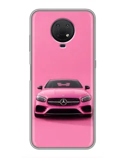 Чохол для Nokia G10 з картинкою «Рожевий Mercedes AMG»
