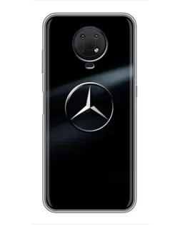 Чохол для Nokia G10 з картинкою «Mercedes на металі»