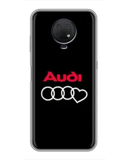 Чехол для Nokia G10 с картинкой «Логотип Audi Heart»