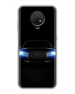 Чехол для Nokia G10 с картинкой «Audi в неоне»