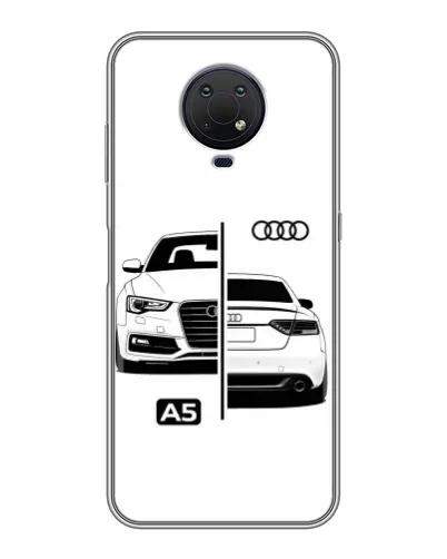 Чехол для Nokia G10 с картинкой «Audi — контрастный дизайн» Чехол для Nokia G10 с картинкой «Audi — контрастный дизайн»