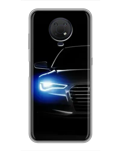 Чехол для Nokia G10 с картинкой «Неоновый взгляд Audi» Чехол для Nokia G10 с картинкой «Неоновый взгляд Audi»