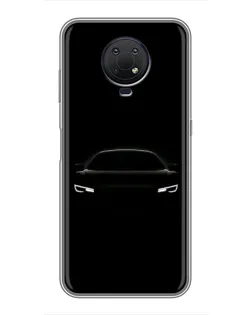 Чехол для Nokia G10 с картинкой «Взгляд Audi в темноте»