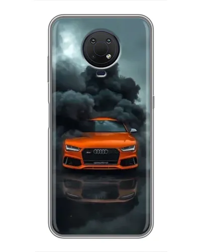 Чехол для Nokia G10 с картинкой «Audi в облаках дыма» Чехол для Nokia G10 с картинкой «Audi в облаках дыма»