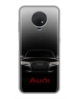 Чехол для Nokia G10 с картинкой «Audi — градиентный контур»