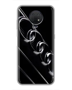 Чехол для Nokia G10 с картинкой «Audi — абстрактные кольца»