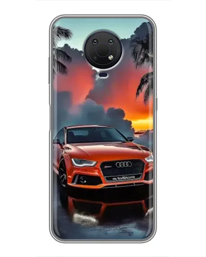 Чехол для Nokia G10 с картинкой «Audi — закат» Чехол для Nokia G10 с картинкой «Audi — закат»