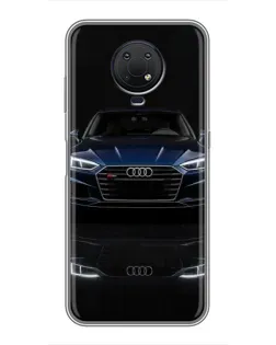 Чехол для Nokia G10 с картинкой «Audi — ночное отражение»