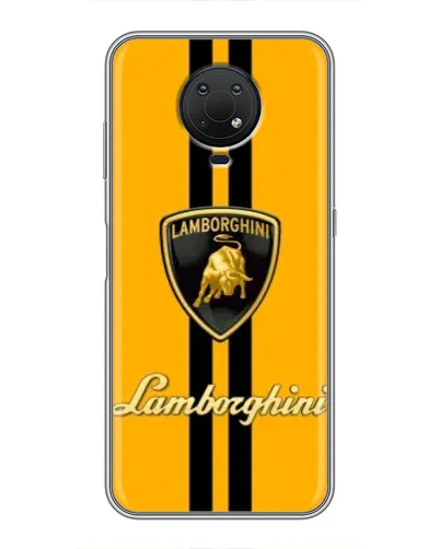 Чехол для Nokia G10 с картинкой «Lamborghini Stripe желтый» Чехол для Nokia G10 с картинкой «Lamborghini Stripe желтый»
