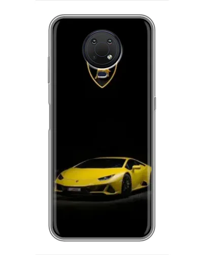 Чехол для Nokia G10 с картинкой «Lamborghini желтый акцент» Чехол для Nokia G10 с картинкой «Lamborghini желтый акцент»