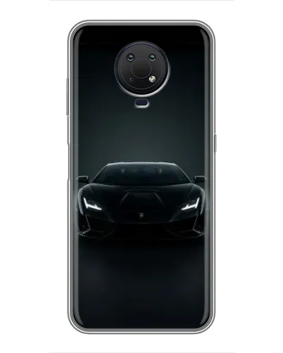 Чехол для Nokia G10 с картинкой «Черный Lamborghini Aventador» Чехол для Nokia G10 с картинкой «Черный Lamborghini Aventador»
