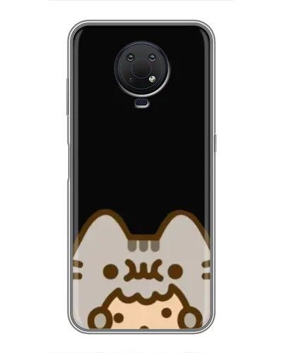 Чехол для Nokia G10 с картинкой «Пушин на черном»
