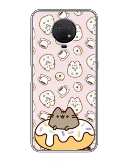 Чехол для Nokia G10 с картинкой «Пушин на пончике»