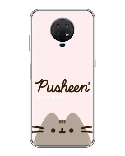 Чехол для Nokia G10 с картинкой «Pusheen логотип»