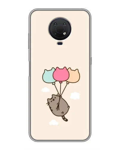 Чехол для Nokia G10 с картинкой «Пушин на шариках»