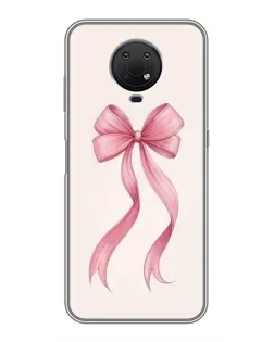 Чехол для Nokia G10 с картинкой «Розовый бант»