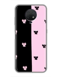 Чехол для Nokia G10 с картинкой «Контрастные банты»