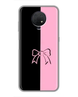Чехол для Nokia G10 с картинкой «Половинки банта»