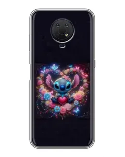 Чохол для Nokia G10 з картинкою «Stitch у квітах» Чохол для Nokia G10 з картинкою «Stitch у квітах»