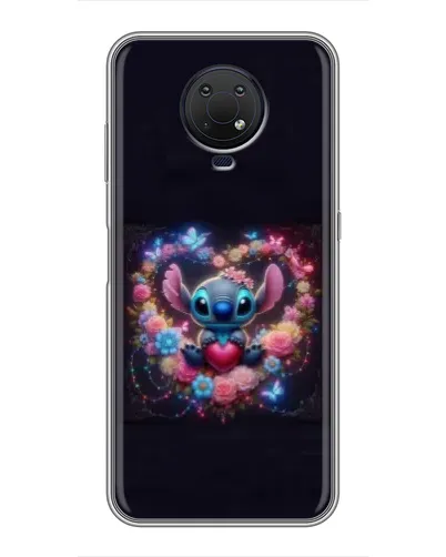 Чохол для Nokia G10 з картинкою «Stitch у квітах» Чохол для Nokia G10 з картинкою «Stitch у квітах»