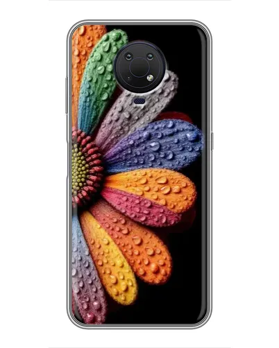 Чехол для Nokia G10 с картинкой «Радужный цветок»