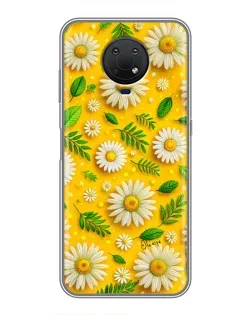 Чехол для Nokia G10 с картинкой «Ромашковое солнце»