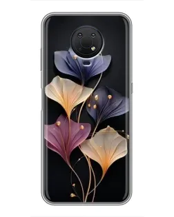 Чехол для Nokia G10 с картинкой «Лиловые цветы грации»