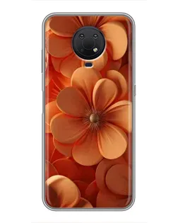 Чехол для Nokia G10 с картинкой «Оранжевый макро цветок»