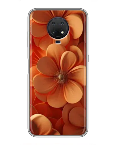 Чехол для Nokia G10 с картинкой «Оранжевый макро цветок»