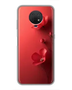 Чехол для Nokia G10 с картинкой «Маковые соцветия»