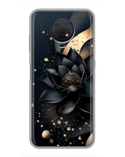Чехол для Nokia G10 с картинкой «Черный лотос»