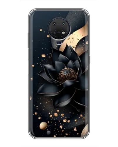 Чехол для Nokia G10 с картинкой «Черный лотос»