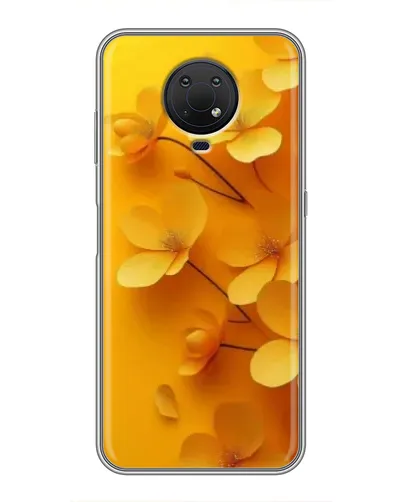 Чехол для Nokia G10 с картинкой «Золотые лепестки»