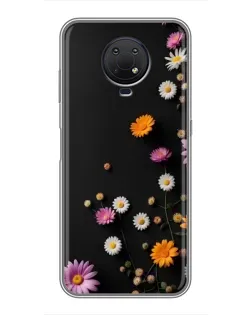 Чехол для Nokia G10 с картинкой «Цветочная композиция»