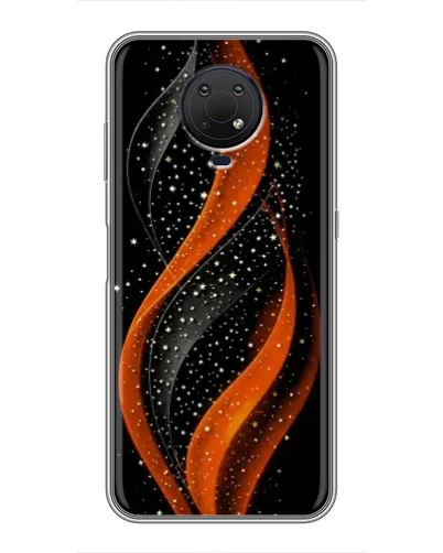 Чехол для Nokia G10 с картинкой «Огненная звездная волна»