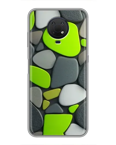 Чехол для Nokia G10 с картинкой «Яркая неоновая галька»