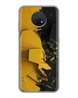 Чехол для Nokia G10 с картинкой «Золотые осколки геометрии»