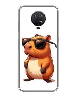 Чехол для Nokia G10 с картинкой «Капибара в очках» Чехол для Nokia G10 с картинкой «Капибара в очках»