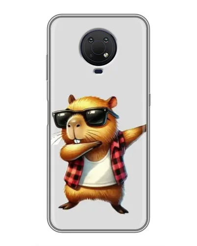 Чехол для Nokia G10 с картинкой «Капибара рэпер даб» Чехол для Nokia G10 с картинкой «Капибара рэпер даб»