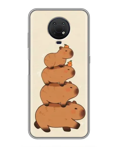 Чехол для Nokia G10 с картинкой «Башня из капибар» Чехол для Nokia G10 с картинкой «Башня из капибар»