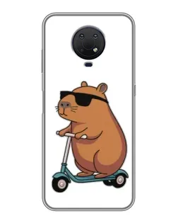 Чехол для Nokia G10 с картинкой «Капибара на самокате» Чехол для Nokia G10 с картинкой «Капибара на самокате»