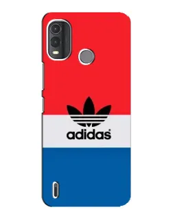 Чехол для Nokia G11 Plus с картинкой «Ретро блоки Adidas»