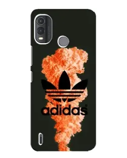 Чехол для Nokia G11 Plus с картинкой «Оранжевый дым Adidas»