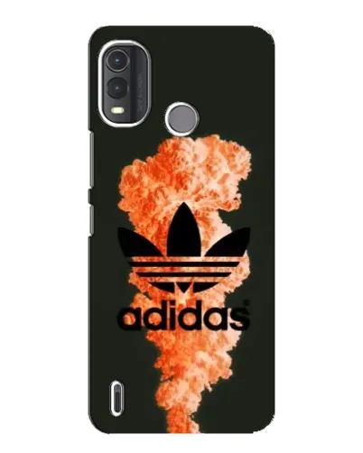 Чехол для Nokia G11 Plus с картинкой «Оранжевый дым Adidas»
