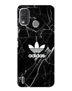 Чехол для Nokia G11 Plus с картинкой «Белый мрамор Adidas»