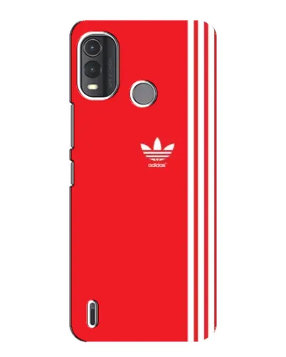 Чехол для Nokia G11 Plus с картинкой «Красный минимализм Adidas»